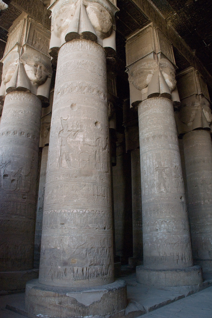 Hathor column capitals