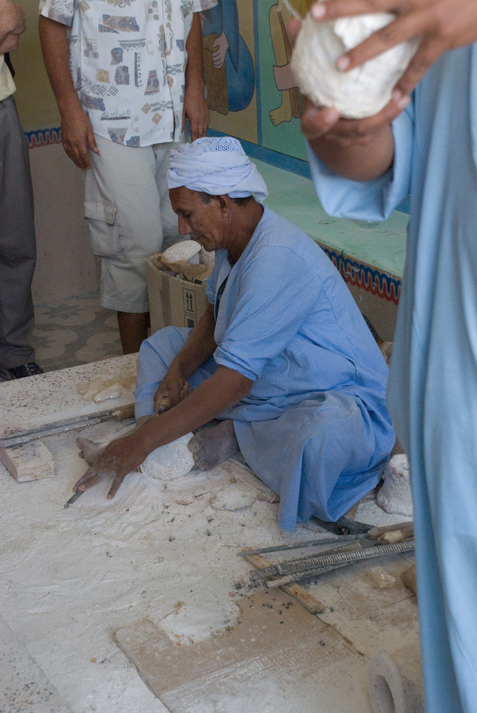Making alabaster jars