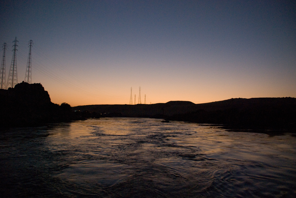 Sunset over the Sahara