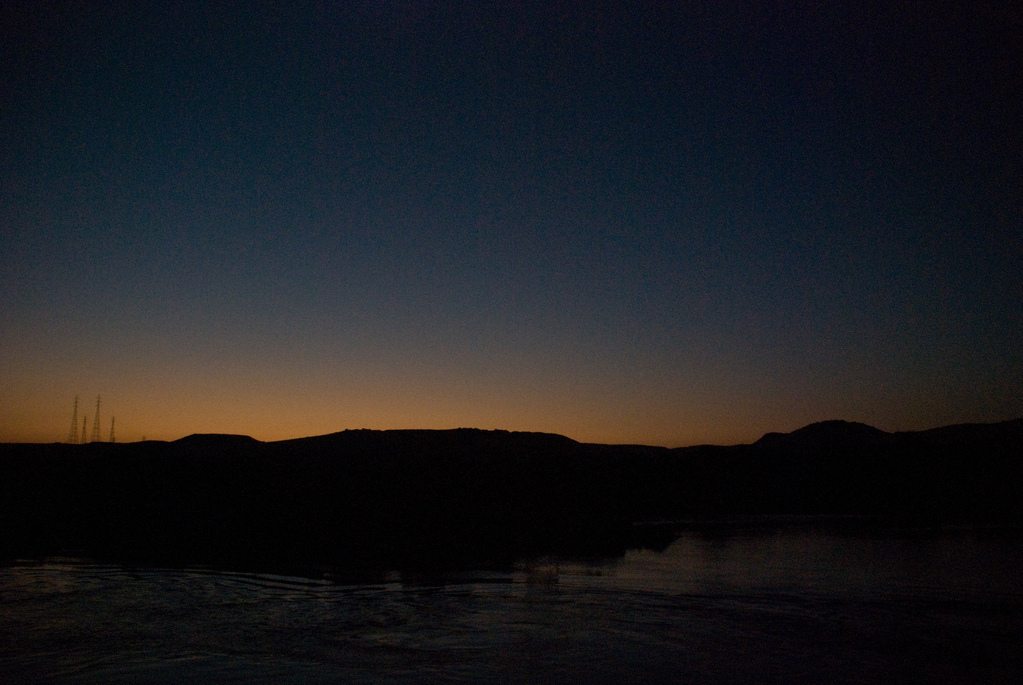 Sunset over the Sahara
