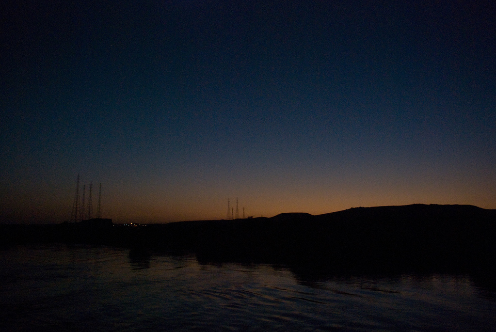 Sunset over the Sahara