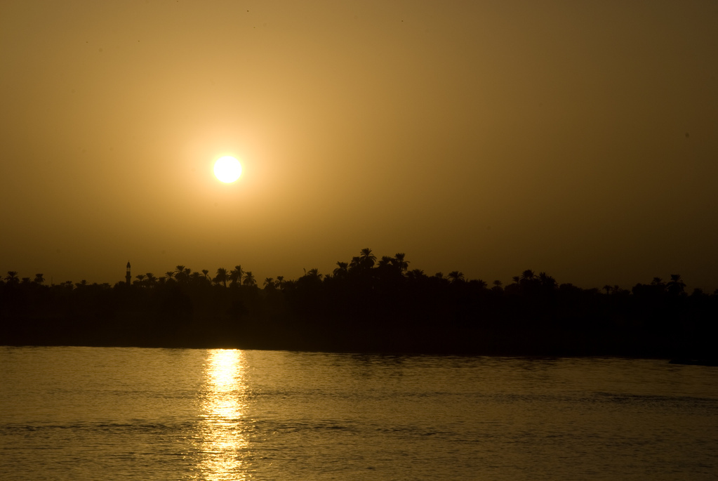 Sunset over the Nile