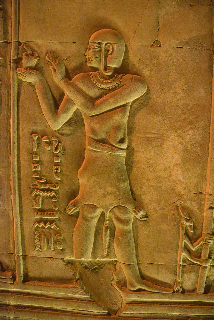 Raised relief carving