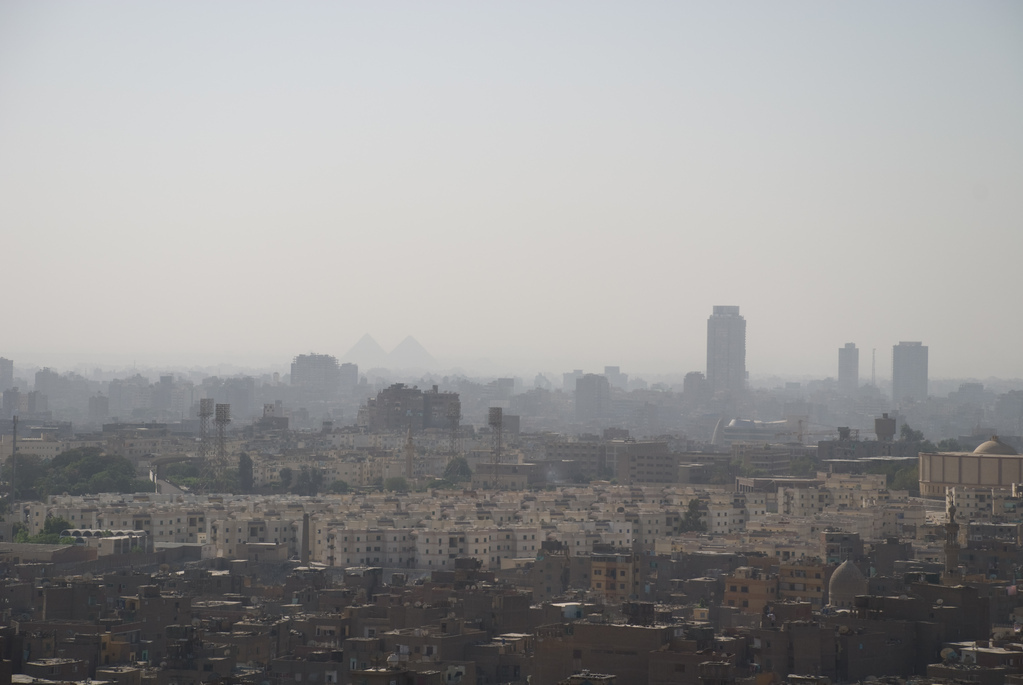 Pyramids across Cairo