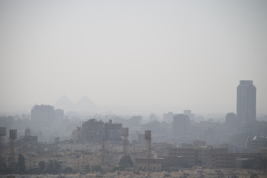 Pyramids across Cairo