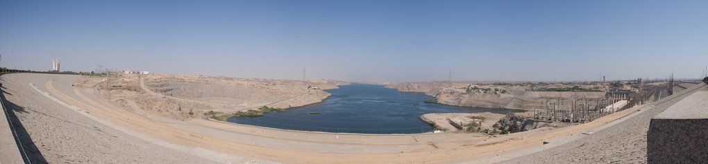 Below the Aswan Dam Panorama