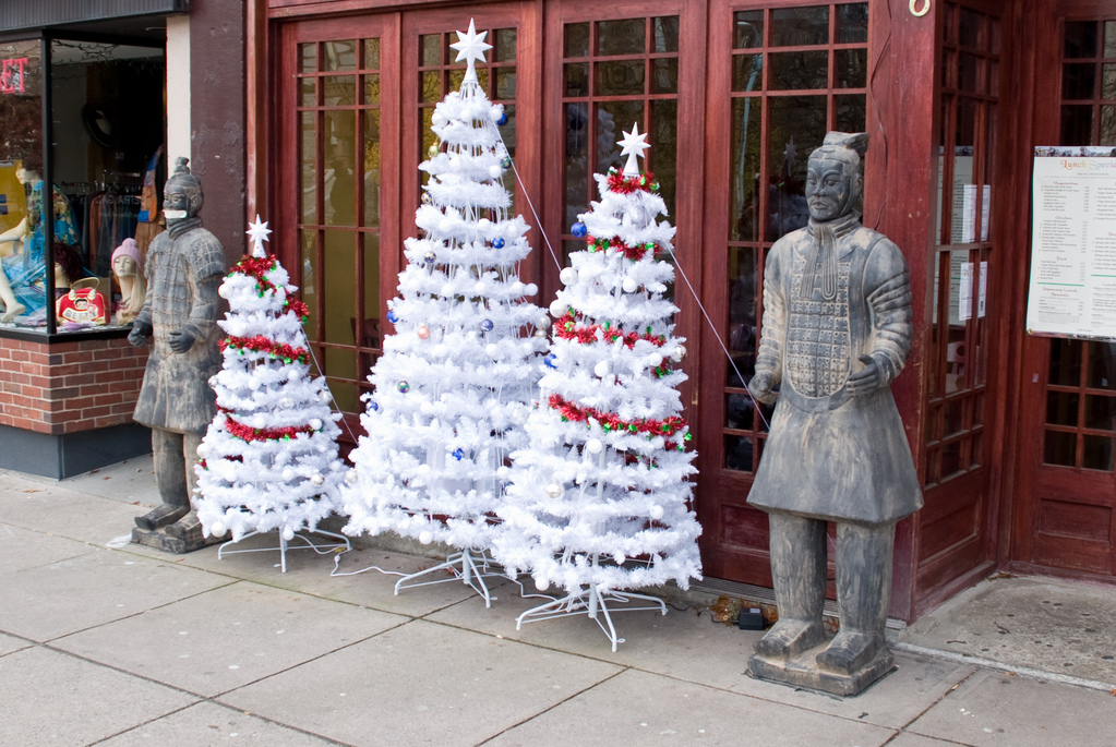 Warriors and Christmas trees