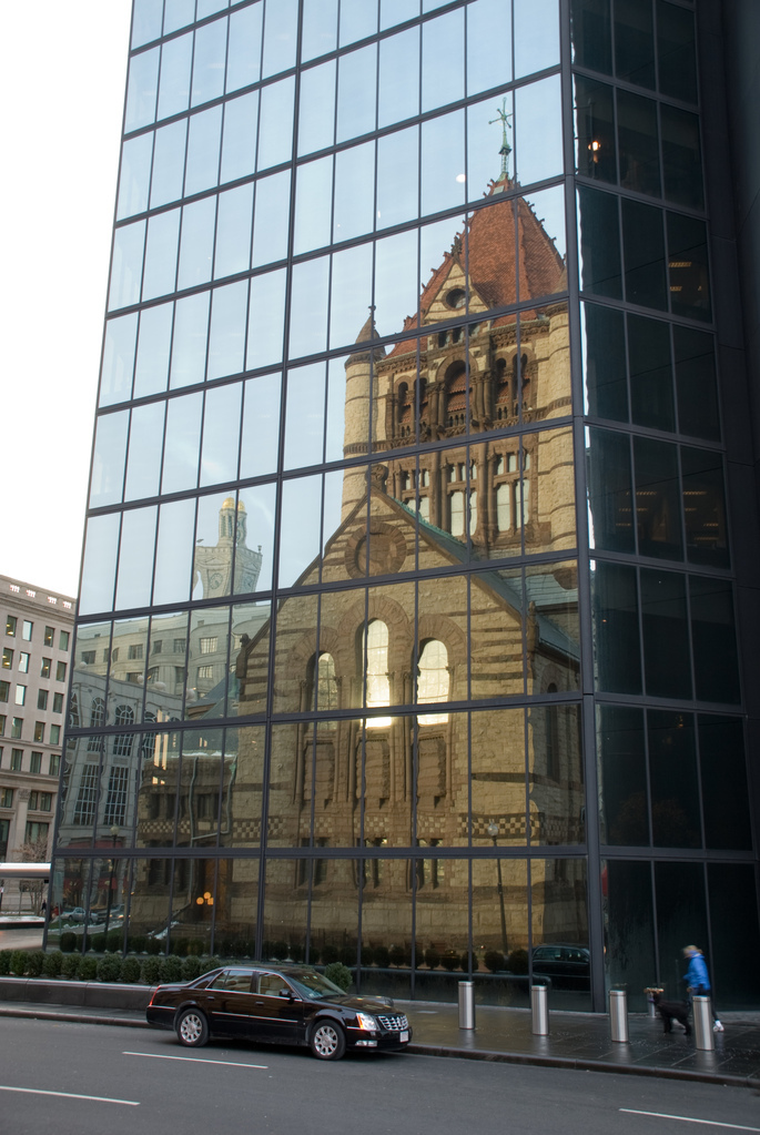 Trinity Church reflected Trinity Church reflected