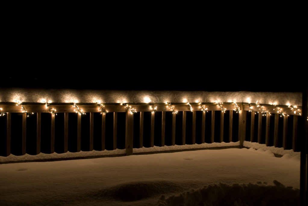 Wintry deck