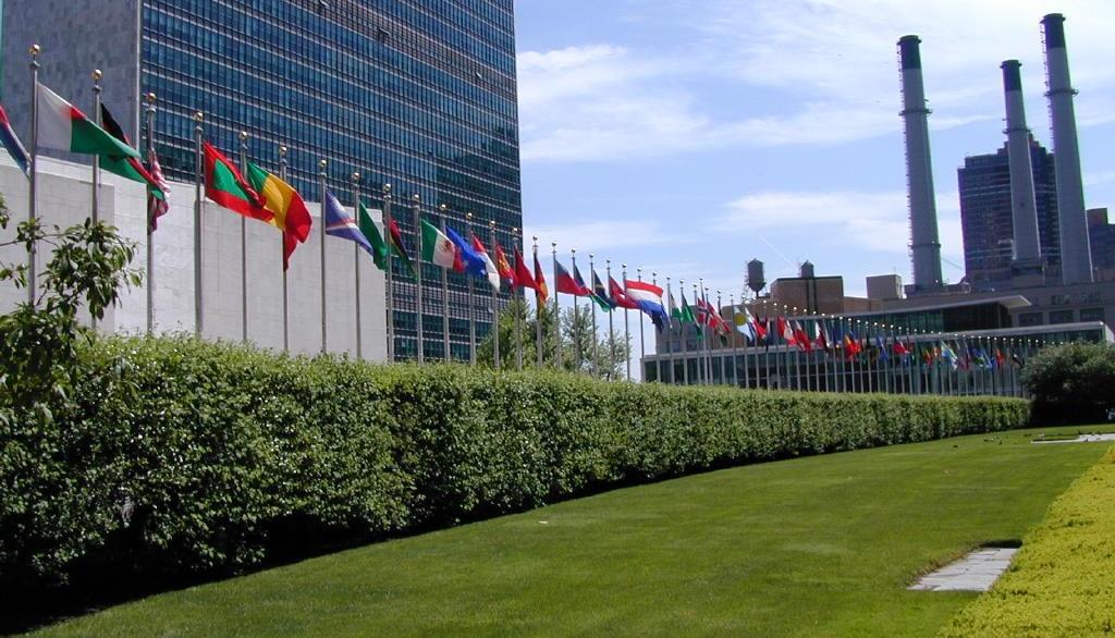 Flags at the U.N.