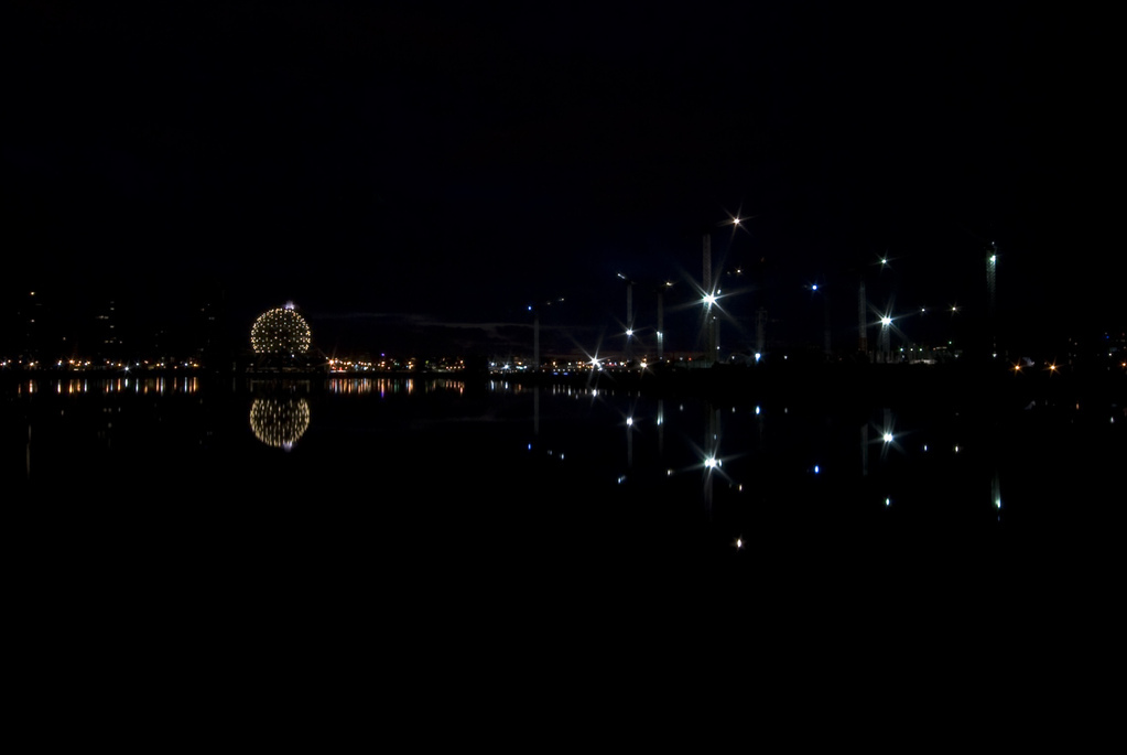 Lights on False Creek