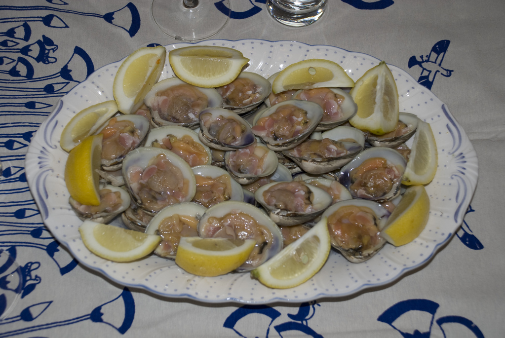 Raw clams