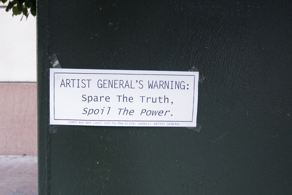 Spare the truth, spoil the power