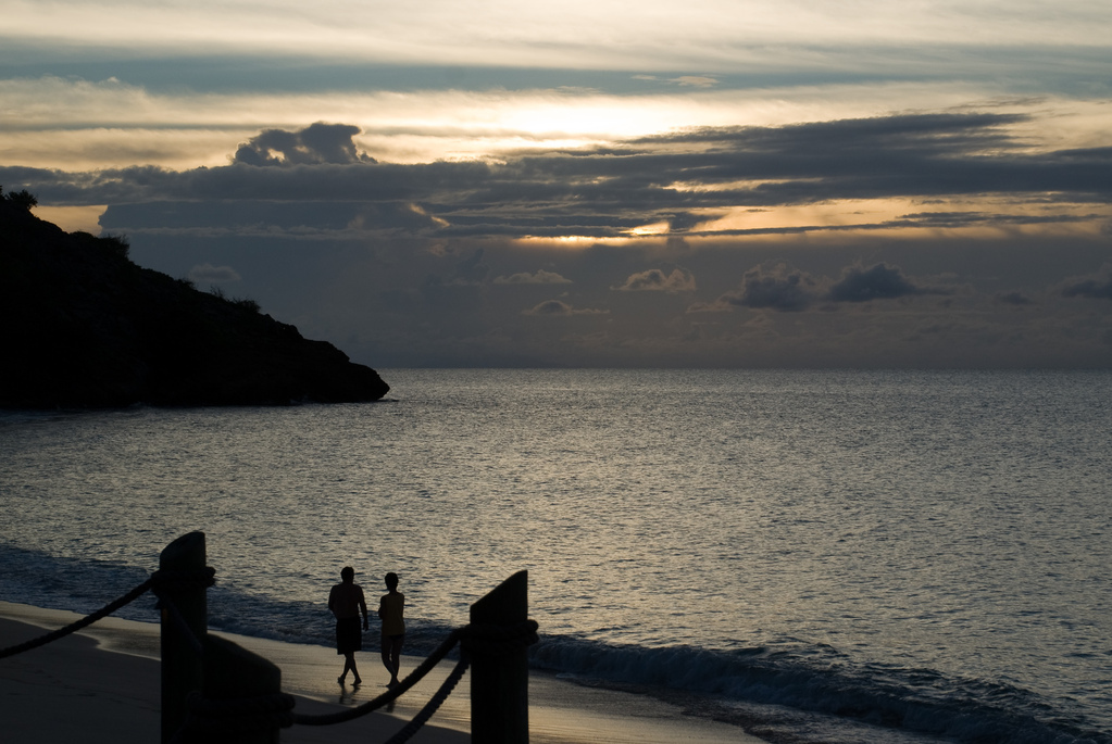 Sunset with couple