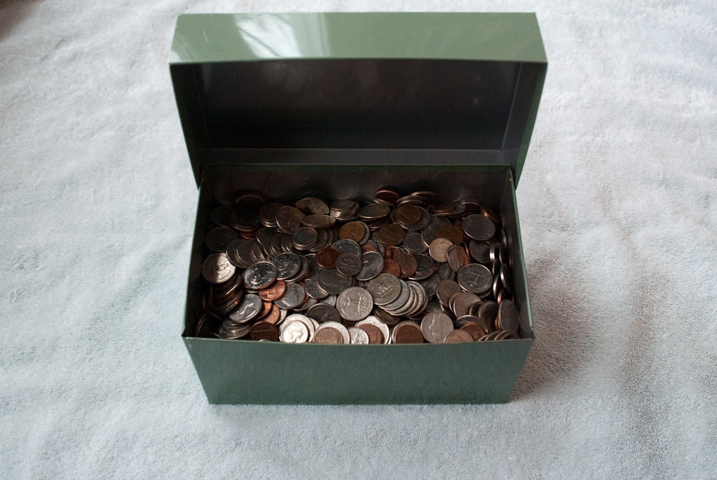 Box of coins Box of coins