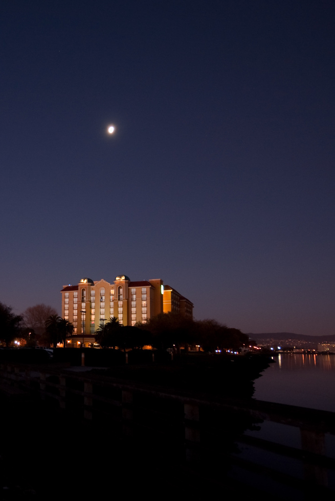 Moon over the Embassy Suites Moon over the Embassy Suites
