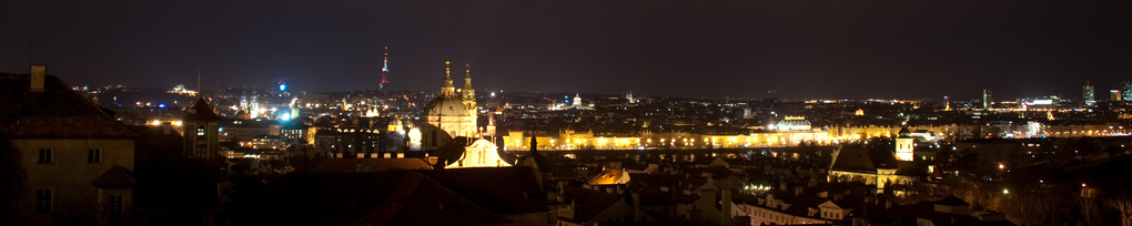 Prague by night