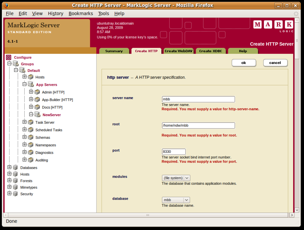 Create an HTTP application server
