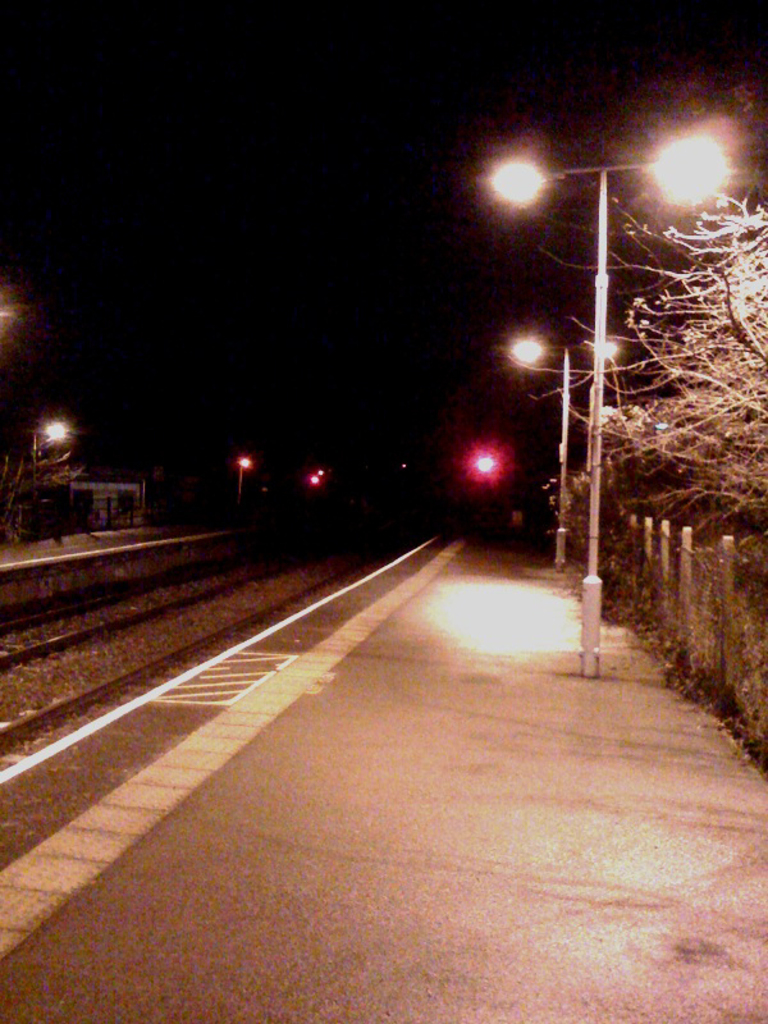 Waiting for the train