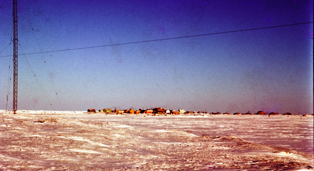 Browerville from the tundra. Mar 1960.