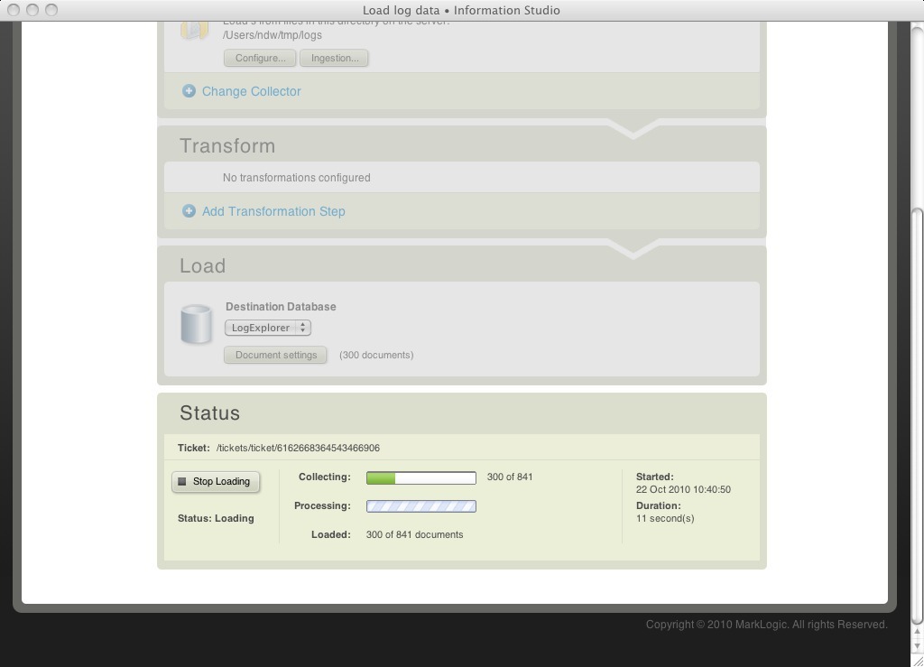 Loading log data