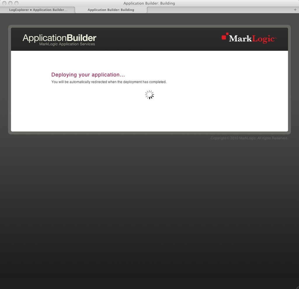 Deploying application