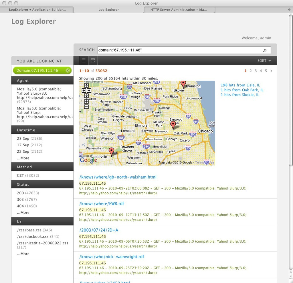 Application with maps