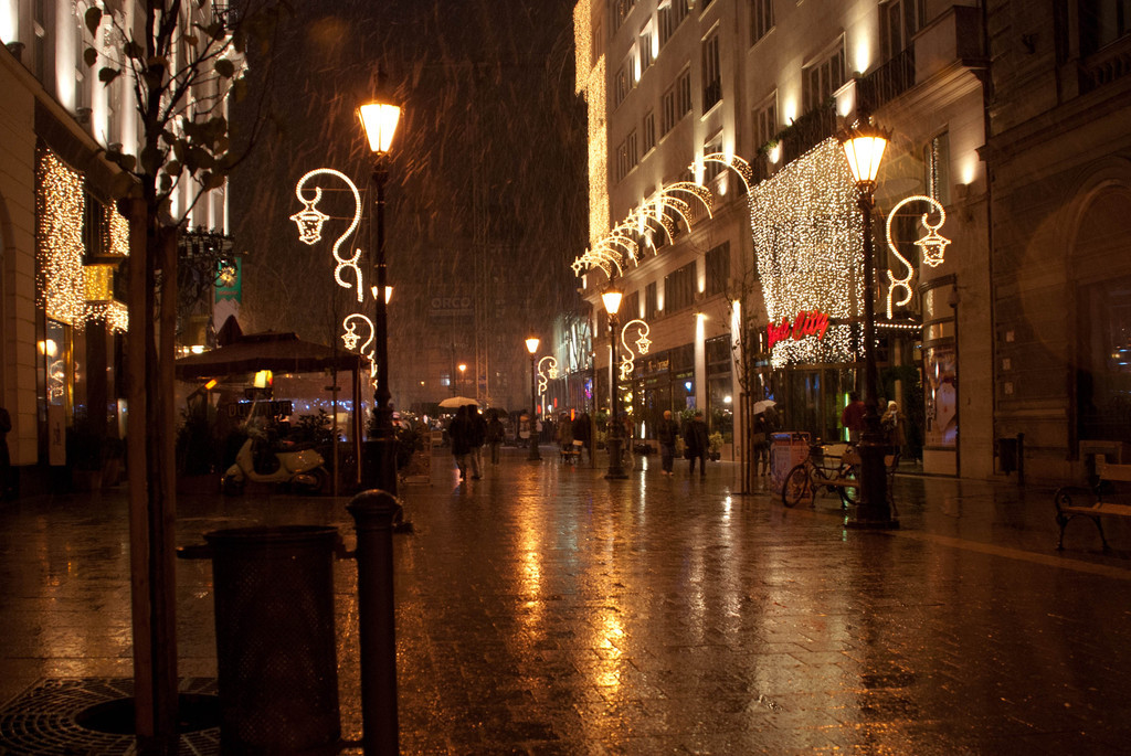 Snow in Budapest