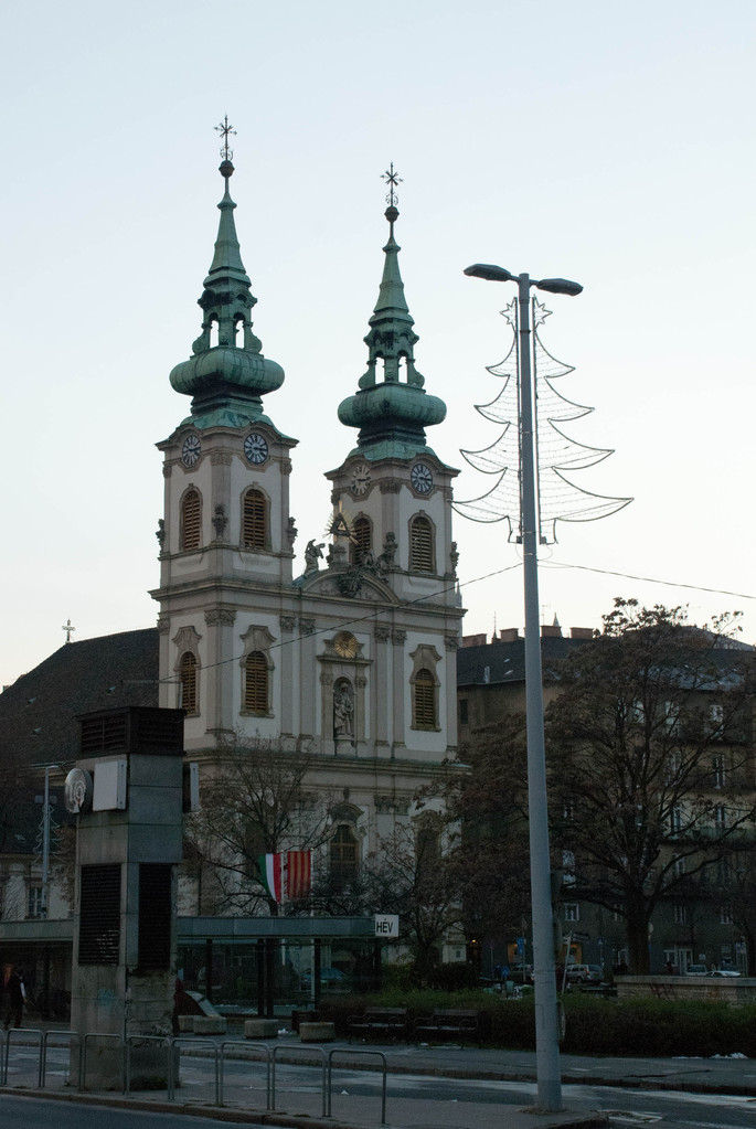 Church with tree