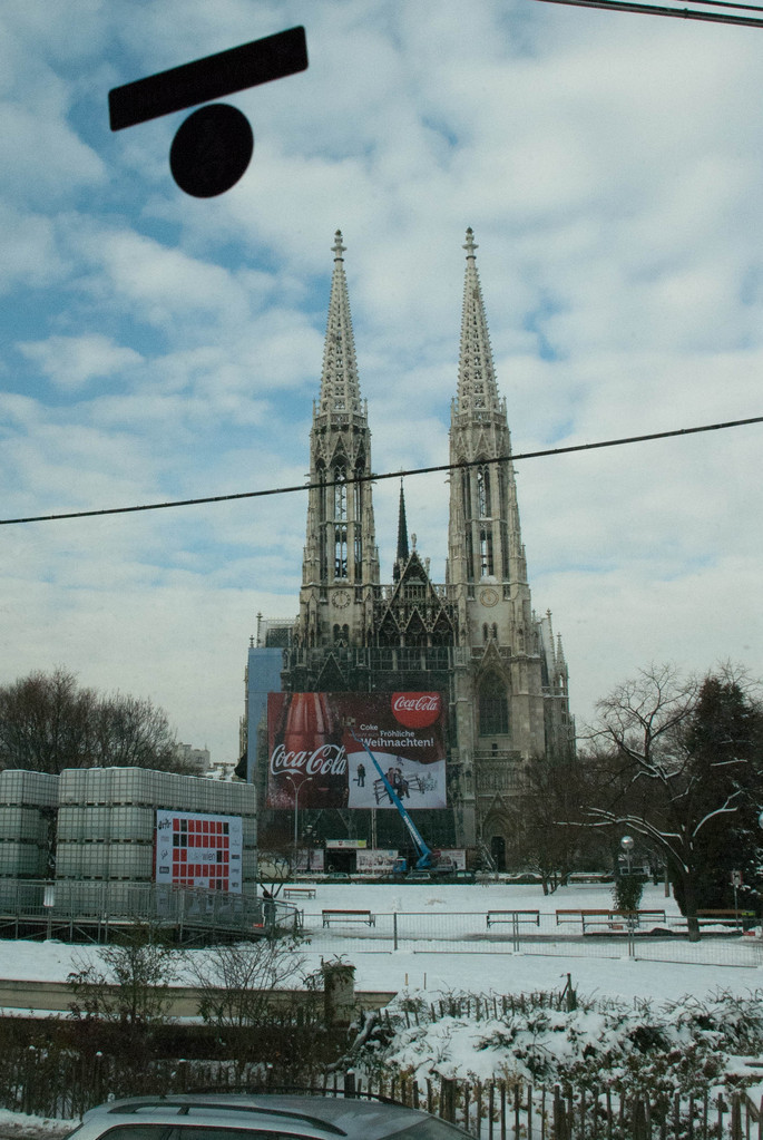 Coca Cola scaffolding