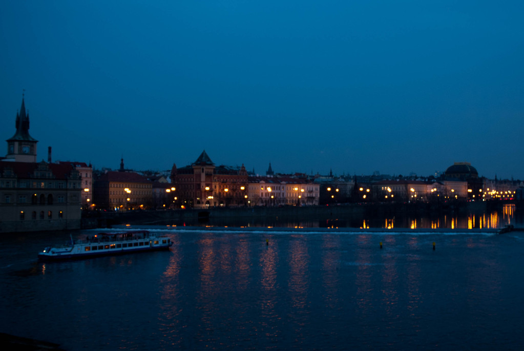 Vltava river from the Charles Bridge