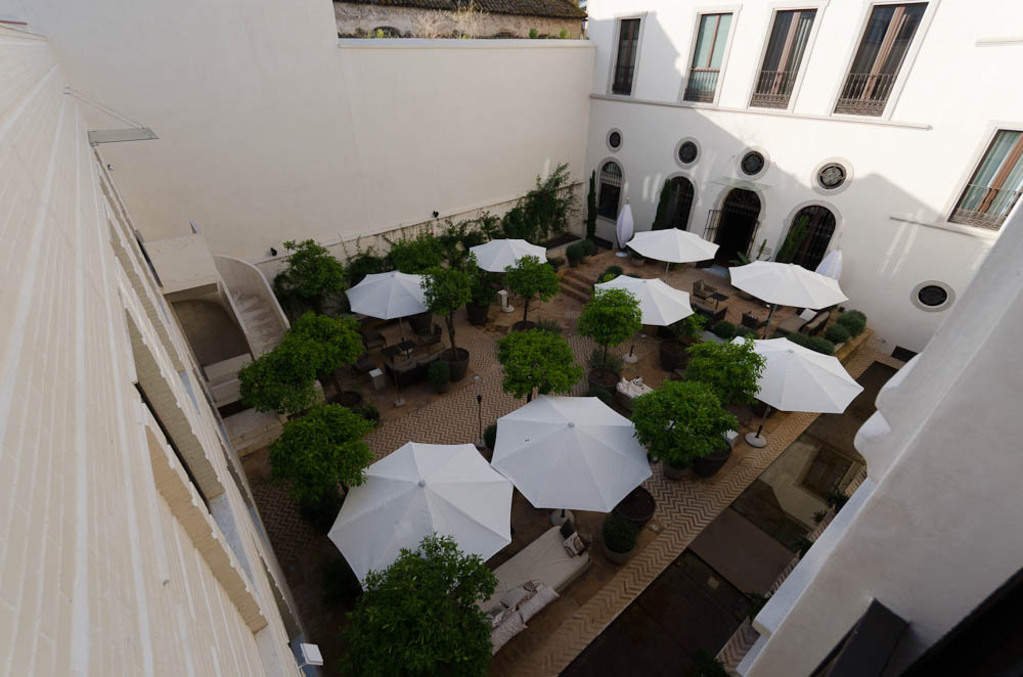 Hotel courtyard view
