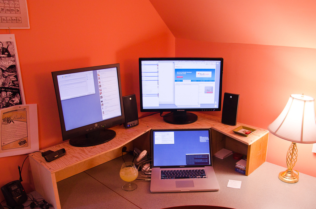 Monitors in place
