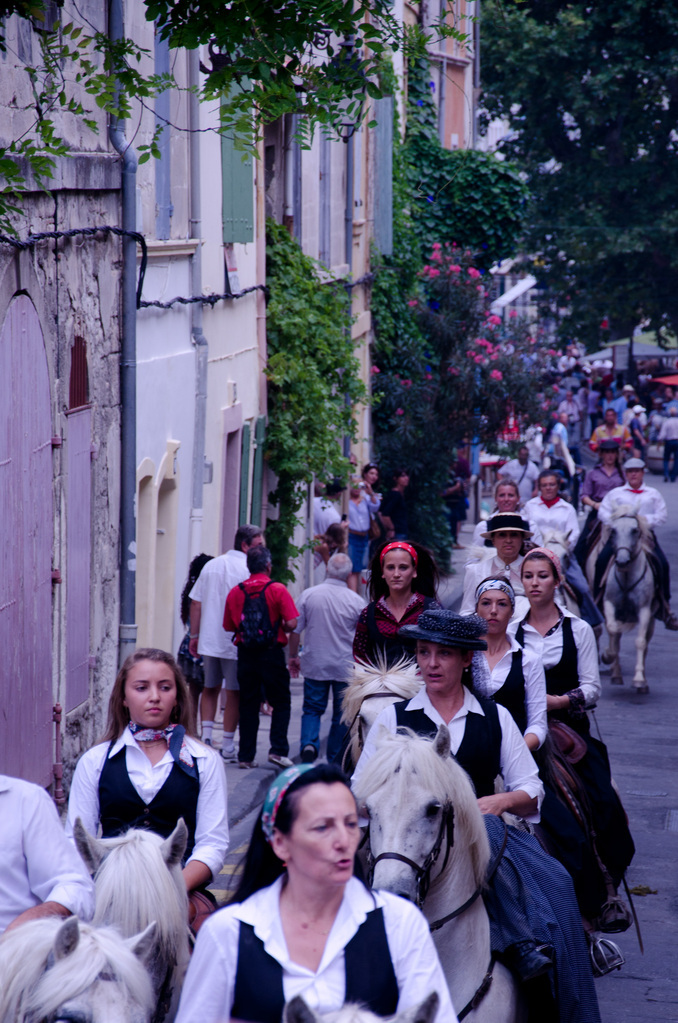 Running the bulls in Arles