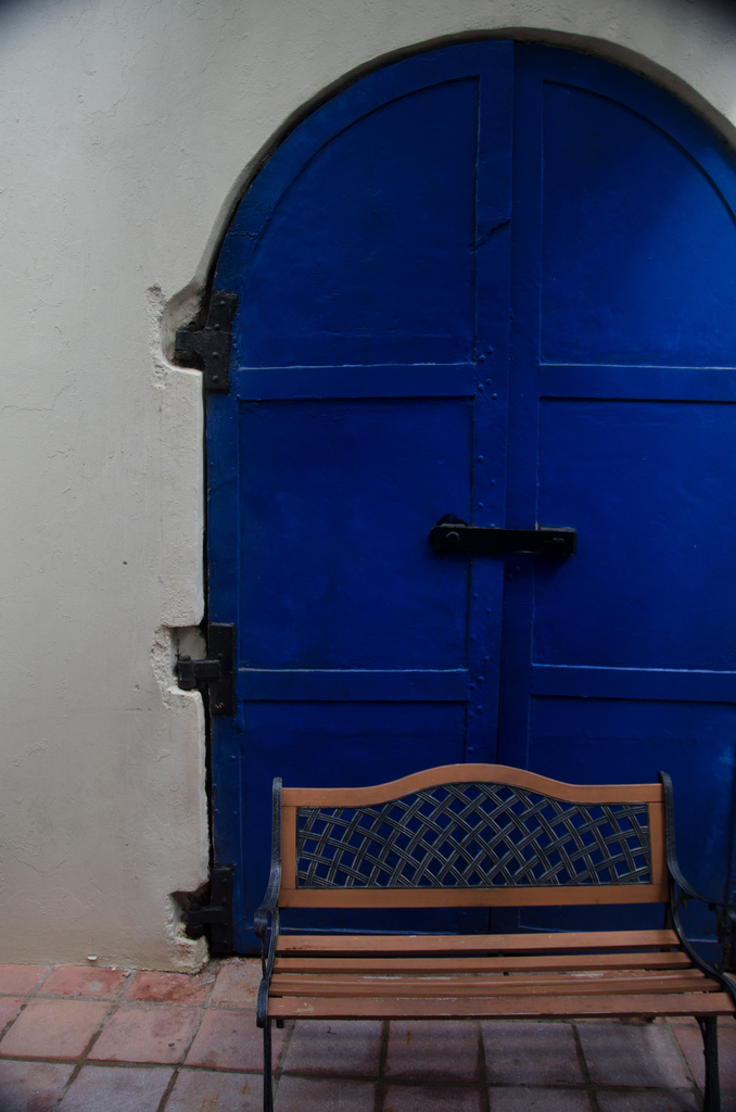 Blue door