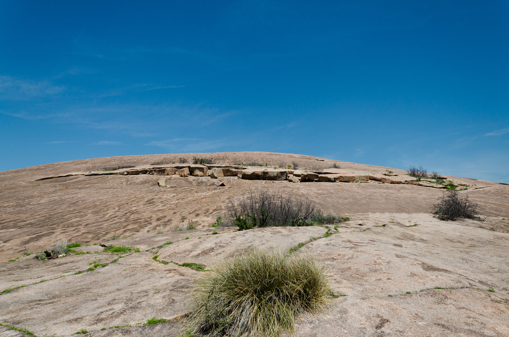 Halfway up Enchanted Rock Halfway up Enchanted Rock