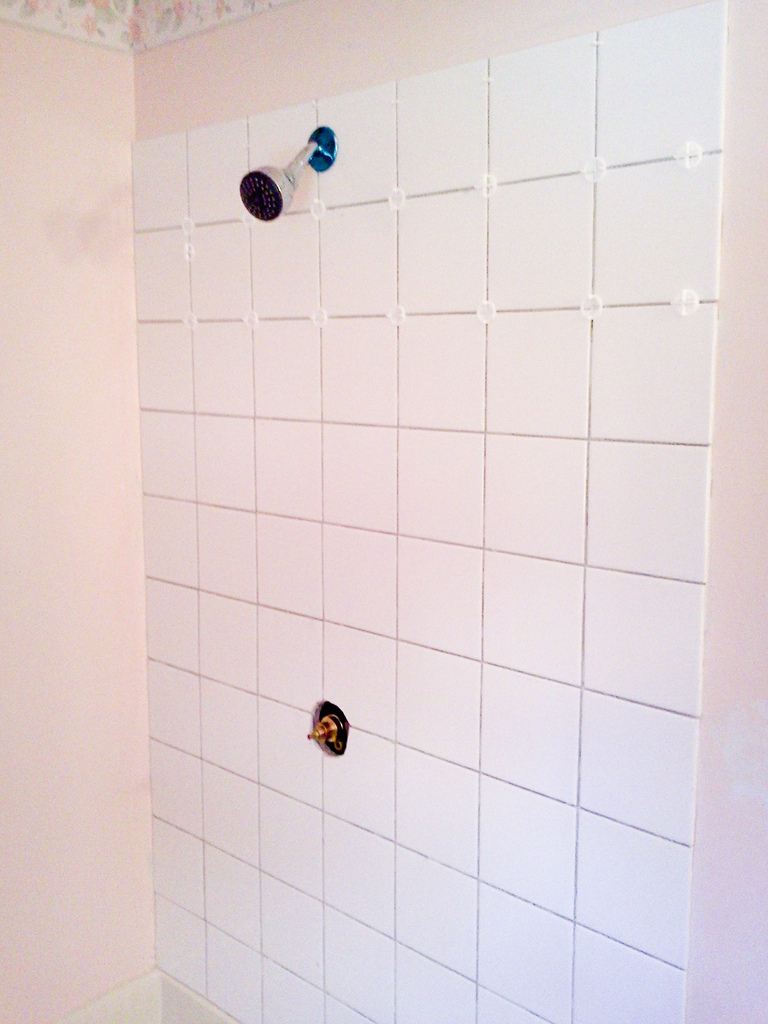 Bathroom tile, 1 wall of three