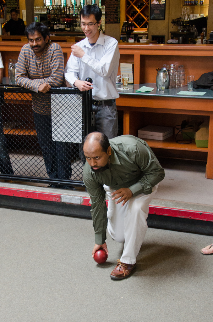 MarkLogic Engineering plays Bocce