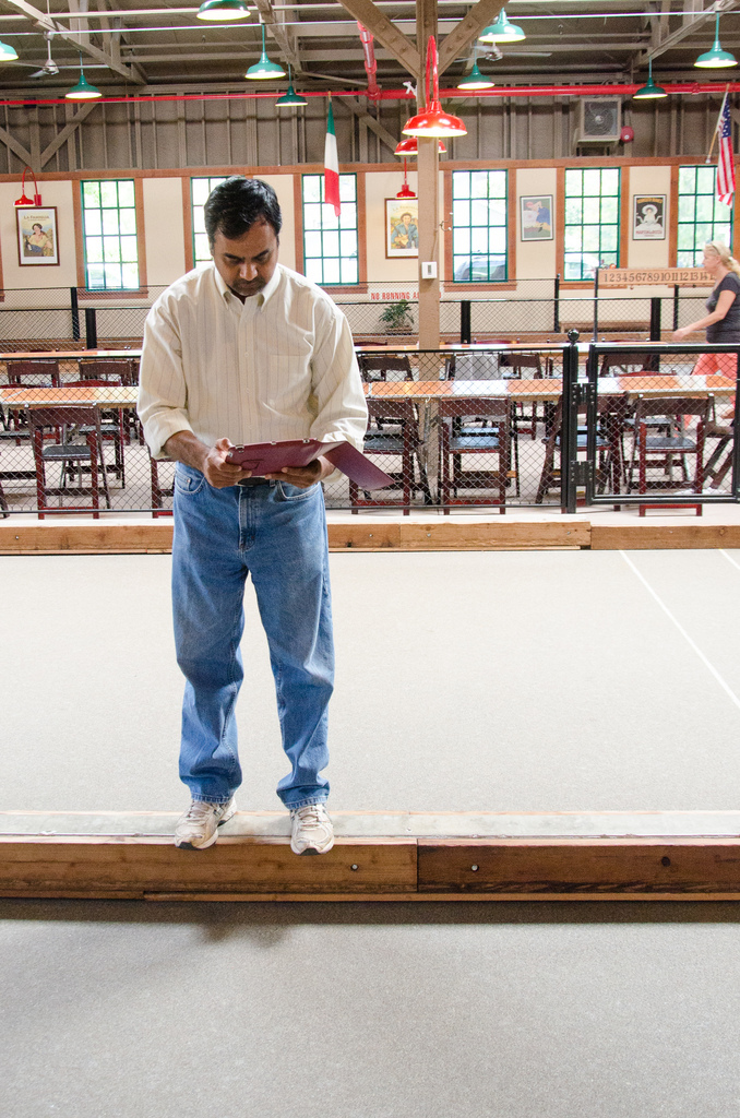 MarkLogic Engineering plays Bocce