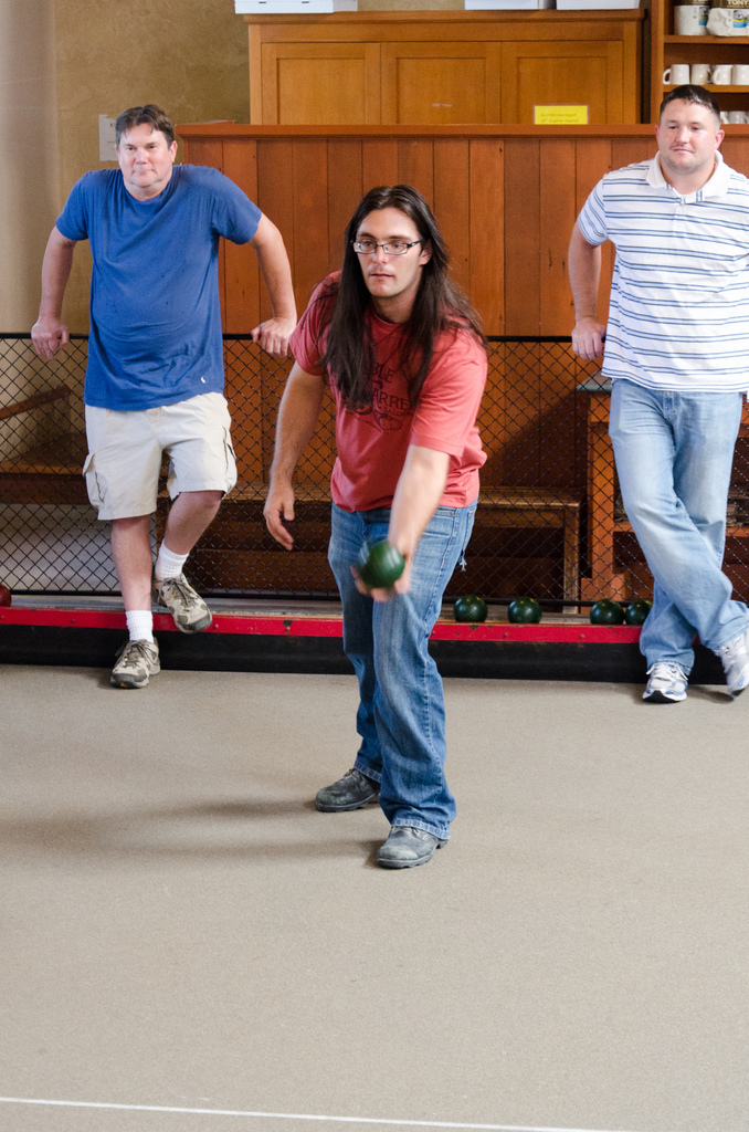 MarkLogic Engineering plays Bocce