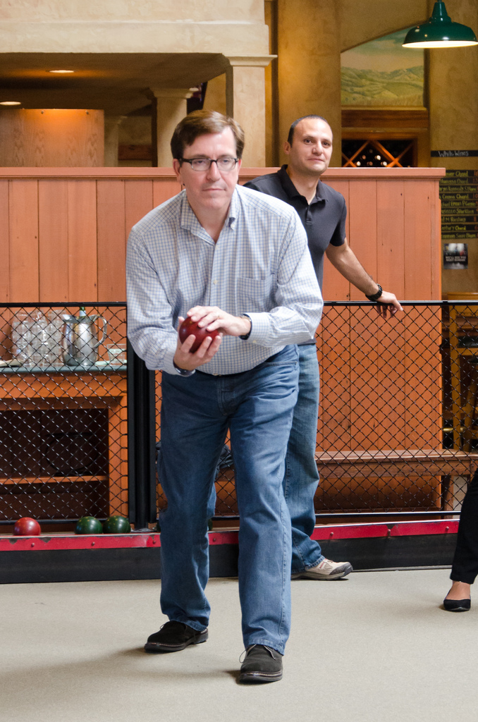 MarkLogic Engineering plays Bocce