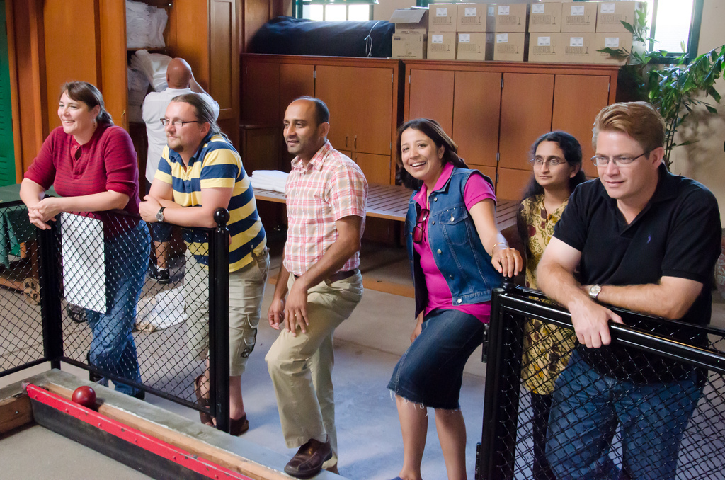 MarkLogic Engineering plays Bocce