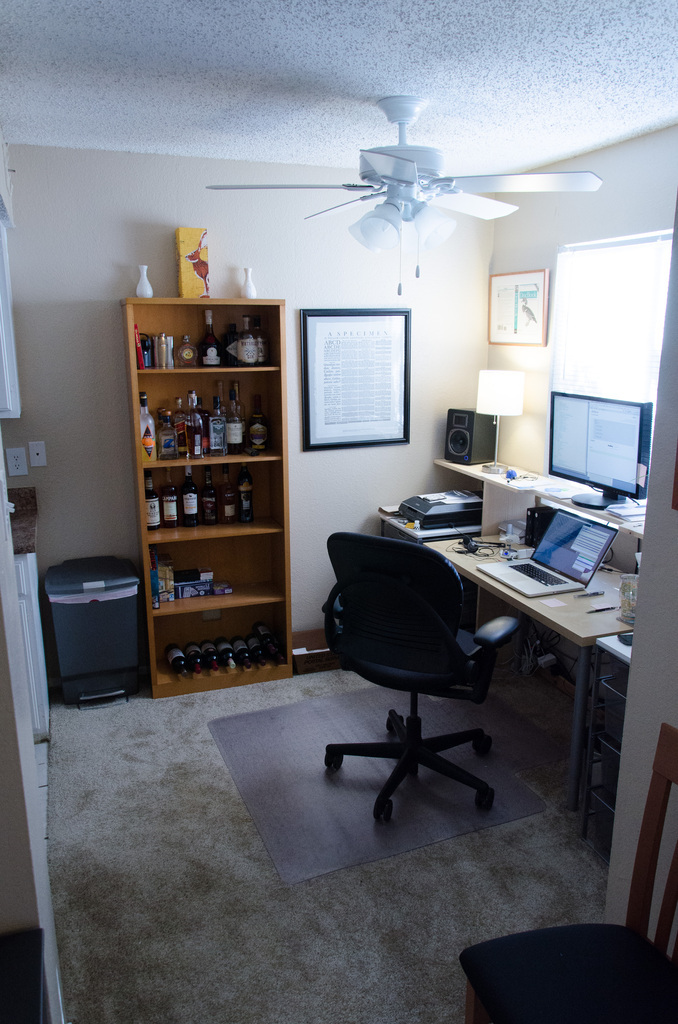 My office, from the living room