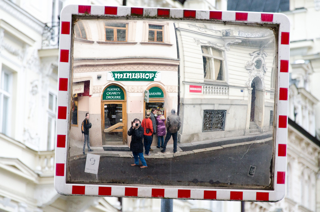 Self portrait in Karlovy Vary Self portrait in Karlovy Vary