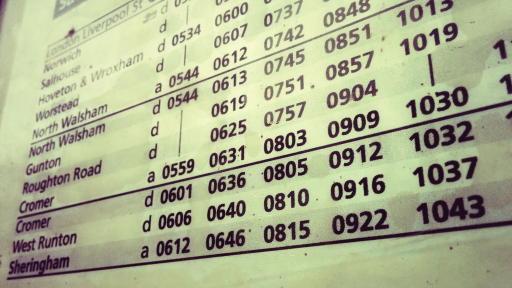 Timetable