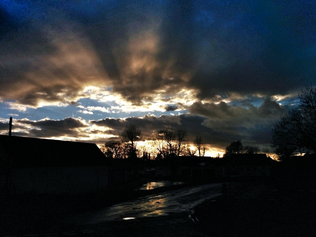 Sunset over the broads