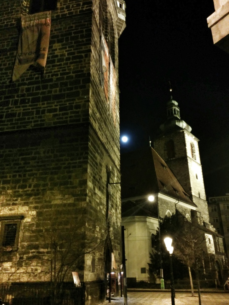 Moon over Prague