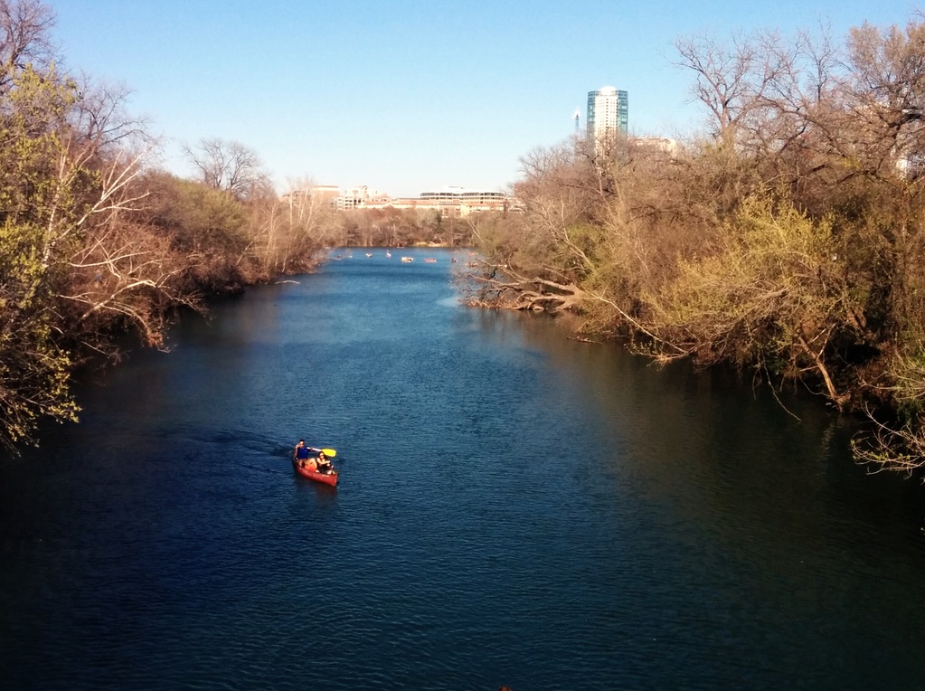 Spring canoe