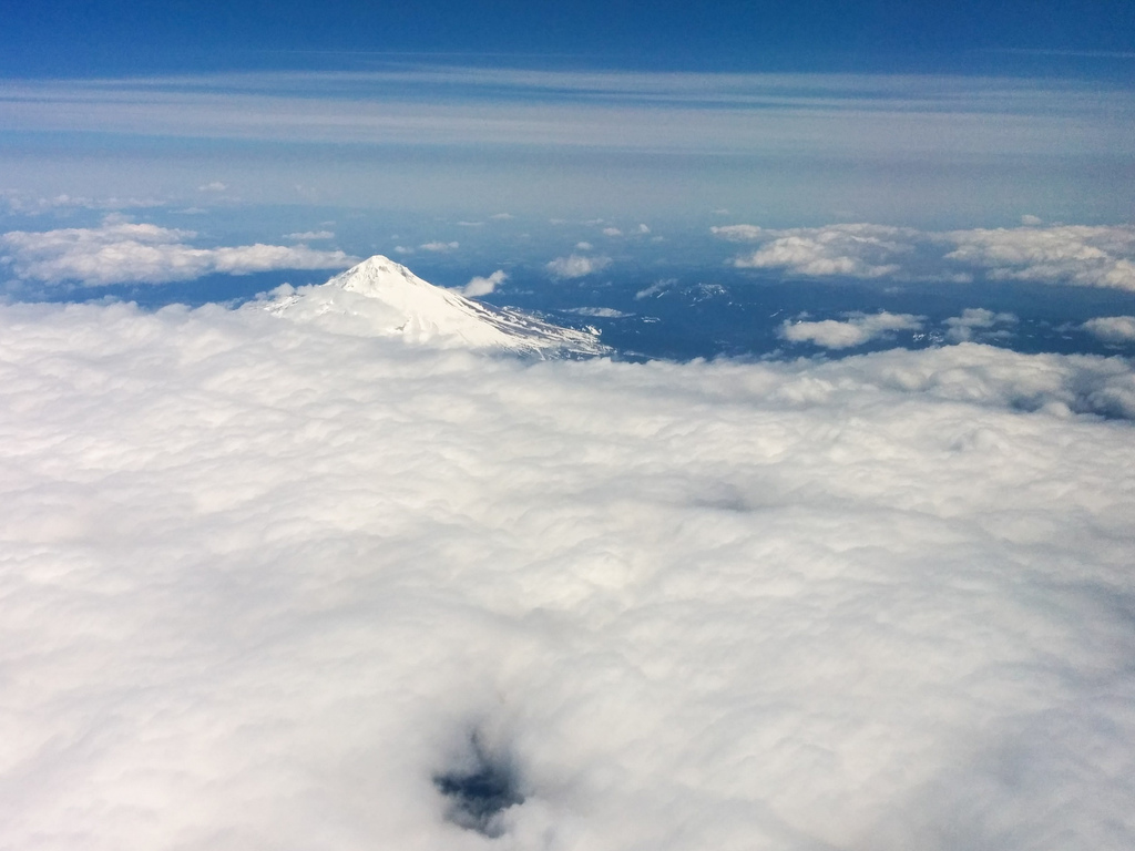 Through the clouds