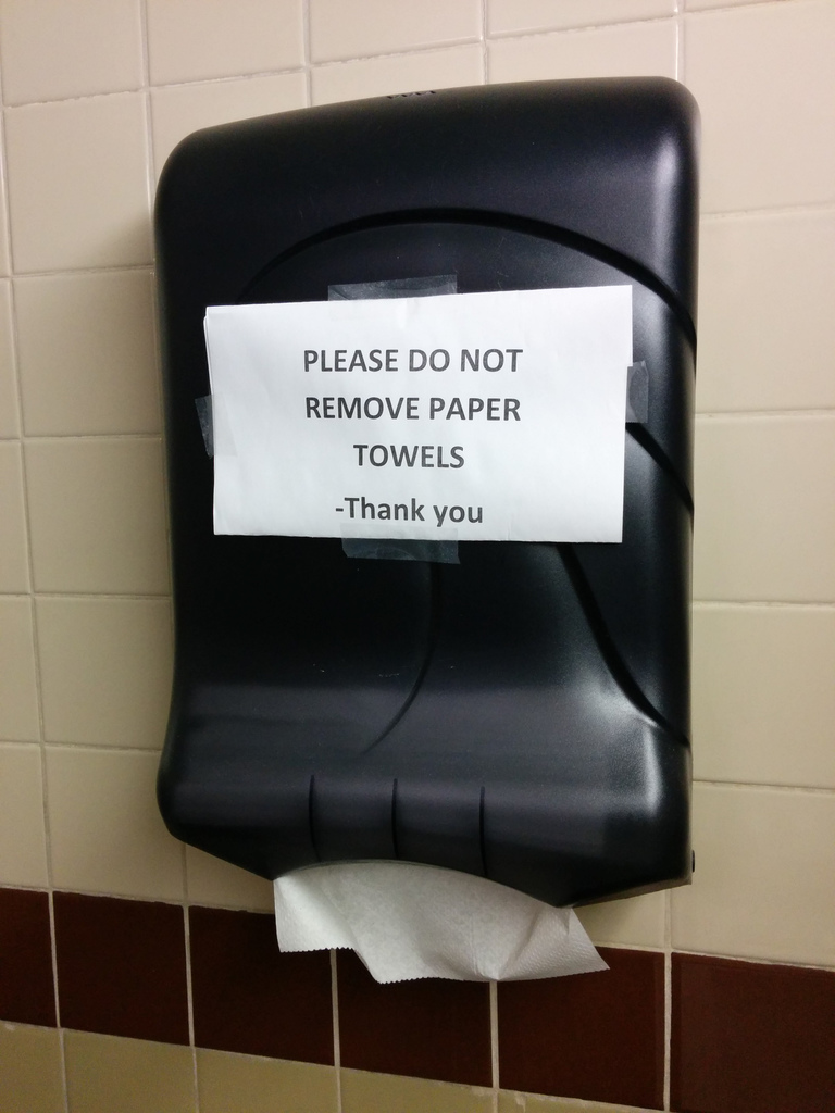 Wipe your hands on your pants!